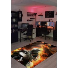 Homshtag Altı Dokuma Tabanlı Yıkanabilir Gamer Halısı