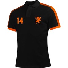 Offside Clothes Oranje - Hollanda Retro Polo Tişört