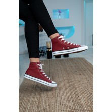 Bartrobel Kadın Erkek Bilekli Sneaker Bordo