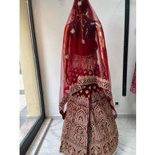 Aashivs Collection Kına Elbisesi - Hint Elbisesi - Kaftan - Lehenga