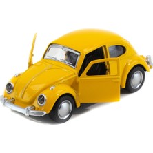 ZFN Metal Beetle Vosvos Diecast Nostaljik Araba 12 cm Açılır Kapı Çek Bırak Dekor Oyuncak