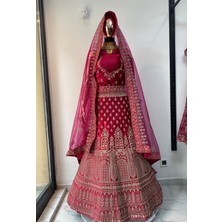 Aashivs Collection Kına Elbisesi - Hint Elbisesi - Kaftan - Lehenga