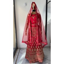 Aashivs Collection Kına Elbisesi - Hint Elbisesi - Kaftan - Lehenga
