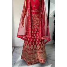 Aashivs Collection Kına Elbisesi - Hint Elbisesi - Kaftan - Lehenga