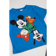 The Red Kids Disney Karakterli Yazlık Takım Mavi
