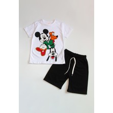 The Red Kids Disney Karakterli Yazlık Takım Beyaz