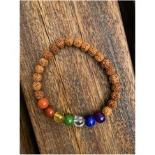 NehirTaş Sertifikalı   Rudraksha Çakra Bileklik