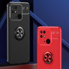 Kip GSM Xiaomi Poco C40 Kılıf Autofocus Yüzüklü Manyetik Standlı Ravel Slikon Kapak