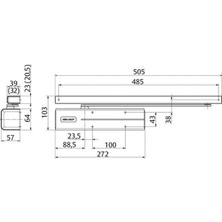 Assa Abloy Kayar Kollu Kapi Hidroliği Dc 501