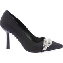 DGN 029-23Y Kadin Kristal Taş Bantli Topuklu Ayakkabi