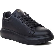 Garajmen Siyah Yüksek Taban Erkek Sneaker Ayakkabı