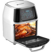 Yasomi Y88 Xxl Beyaz 1500W 8 Litre Airfryer Oven Fritöz (Yasomi Türkiye Garantili)