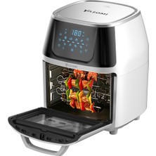 Yasomi Y88 Xxl Beyaz 1500W 8 Litre Airfryer Oven Fritöz (Yasomi Türkiye Garantili)