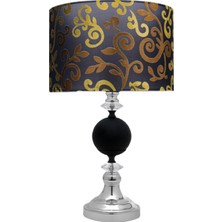 Minimal Omega Silver Black Contrast Abajur