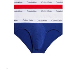 Calvin Klein Erkek 3’lü Kırmızı Lacivert Beyaz Slip