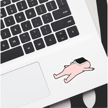 Pink Dekoratif Laptop Notebook Tablet Telefon Sticker Set 04