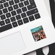 Art Sanat Tasarımlı Laptop Notebook Tablet Telefon Sticker Set 09