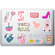 Vsco Girl Laptop Notebook Tablet Telefon Sticker Set 11