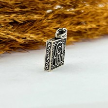 CLG Silver 925 Ayar Gümüş Kare Fatmanın Eli Cevşen Kolye