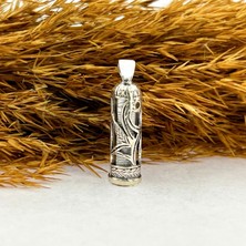 CLG Silver 925 Ayar Gümüş Lale Desen Cevşen Kolye