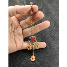 İskeçe Tesbih Usta İşçilikli Gümüş Kaplama Tesbih Püskülü