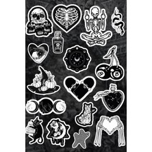 Gothic Sticker Seti (17 Adet)