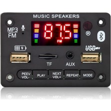 Magıcvoıce G018 USB/SD/BLUETOOTH-KUMANDA-2*40W Anfi Çıkışlı Oto Teyp Çevirici Dijital Player Board
