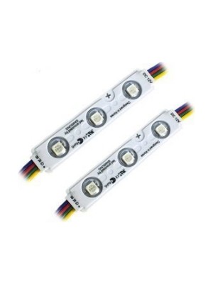 Hazar Led 12 Volt 0.72 Watt 3'Lü Samsung RGB Mercekli Modül Led (10 Adet)