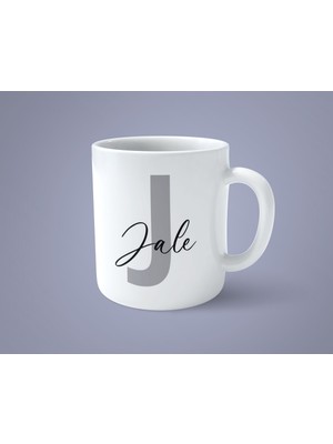 Hesaplısı Burada Kişiye Özel J Harfi Isimli Baskılı Kupa Bardak