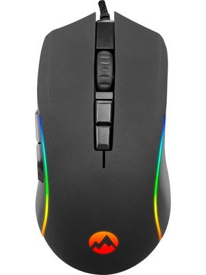 Everest SM-GX21 Starty RGB Oyuncu Mouse Örgü Kablolu 6400 DPI 7tuşlu Makrolu Mouse