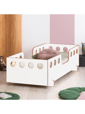 Flower Montessori Yatak Mdf Karyola