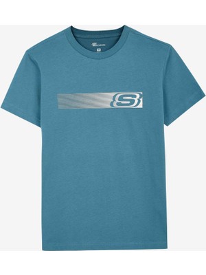 Skechers Erkek Petrol Tshirt