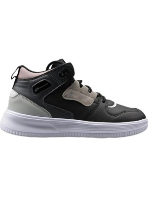 M.P. 222-2720 Zn Kadın Siyah-Krem Boğazlı Sneaker Ayakkabı