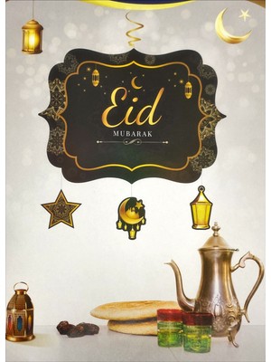 Kidspartim Eid Mubarak Tavan Süsü Yeni Model