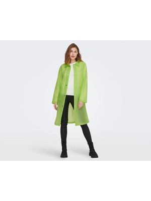 Only Onlacacie Rain Coat Otw Lime Punch Kadın Günlük Yağmurluk 15281181-LIME-PUNCH Yeşil