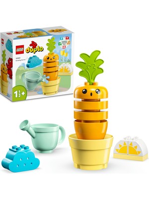 LEGO® DUPLO® İlk Büyüyen Havucum 10981 - 18 Ay ve Üzeri Küçük Çocuklar için Eğitici Oyuncak Yapım Seti (11 Parça)