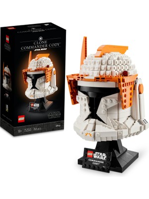 LEGO® Star Wars™ Klon Komutanı Cody Kaskı 75350 - Yetişkinler için Koleksiyonluk Sergileme Modeli Yapım Seti (776 Parça)