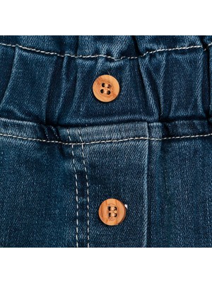 Hello Baby Hellobaby Basic Kız Bebek Lastikli Denim Pantolon Kız Bebek