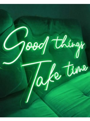 Dekoraven Goodthings Take Time Neon LED Tabela Dekor
