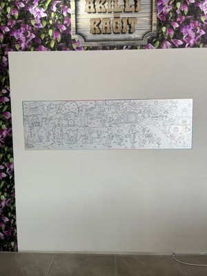 Akıllı Kağıt Statik Tutunma Özellikli Doya Doya Boyama 150X500 cm (Hayvanlar Alemi)