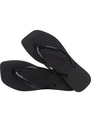 Havaianas Slim Square Black Kadın Terlik 39-40