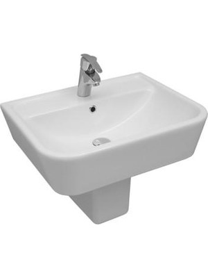 Serel Star Lavabo 48X60 cm (DE30) ve Star Yarım Ayak (DE21) DE30veDE21