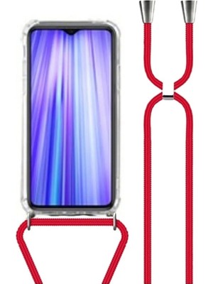 TahTicMer Xiaomi Poco X4 Pro Uyumlu Kılıf Silikon Ipli Boyundan Askılı Darbe Emici Antishock Kapak Tpu