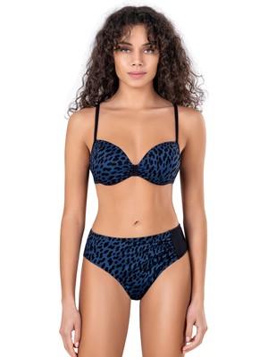 Endeep Kadın Leopar Desenli Destekli Bikini Takımı