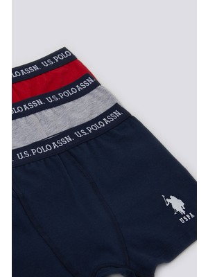 U.s. Polo Assn Stripped Lacivert Erkek Çocuk Boxer