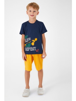 Rolypoly Erkek Çocuk Lacivert Bermuda Takım
