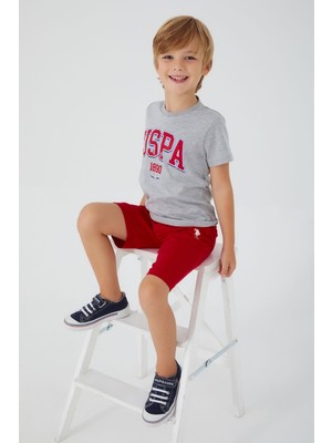 U.S. Polo Assn. Original Written Grimelanj Erkek Çocuk Bermuda Takım