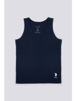 U.S. Polo Assn. Solid Color Lacivert Erkek Çocuk 2'li Atlet