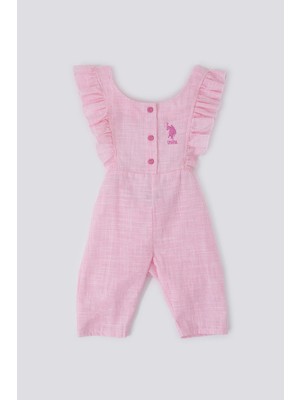 U.s. Polo Assn Candy Pink Tiny Pembe Bebek Tulum