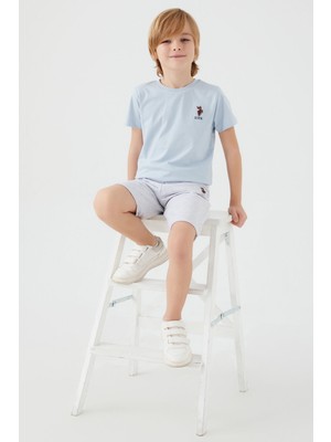U.S. Polo Assn. U.S. Polo Assn Erkek Çocuk Mavi Bermuda Takım